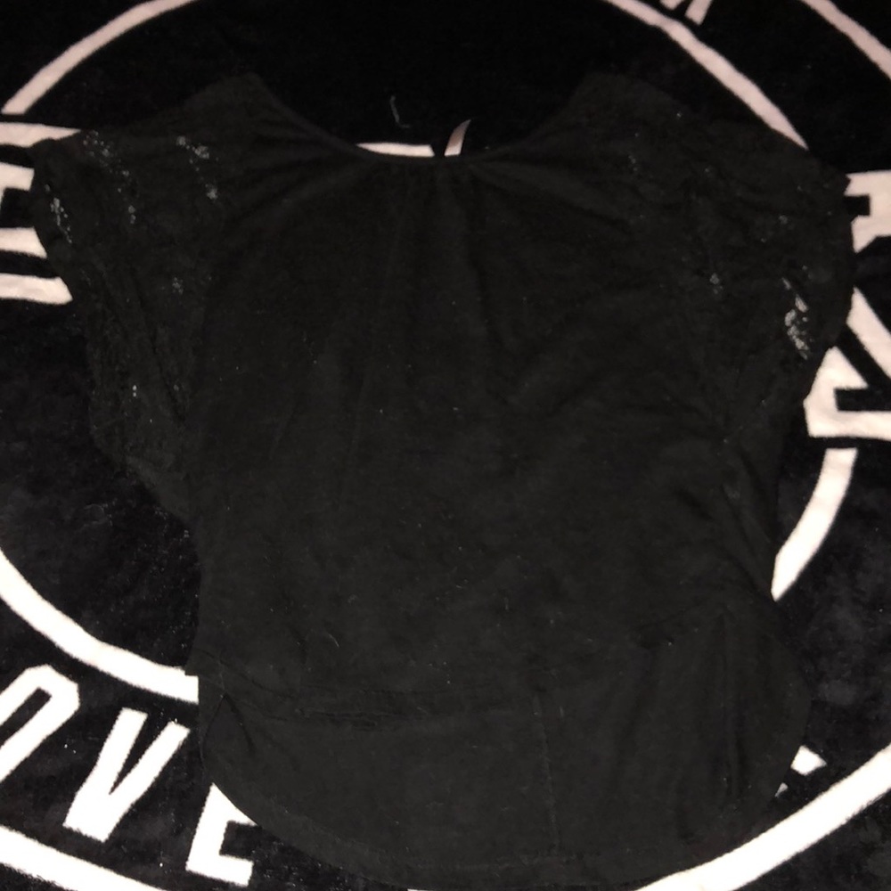 Black blouse.